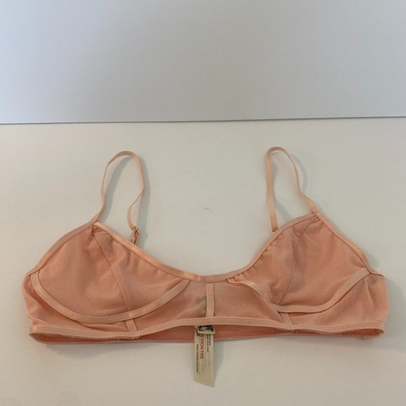 NWOT Intimately Free People Pink Frosting Moonlight Mesh Bra - Picture 5 of 11